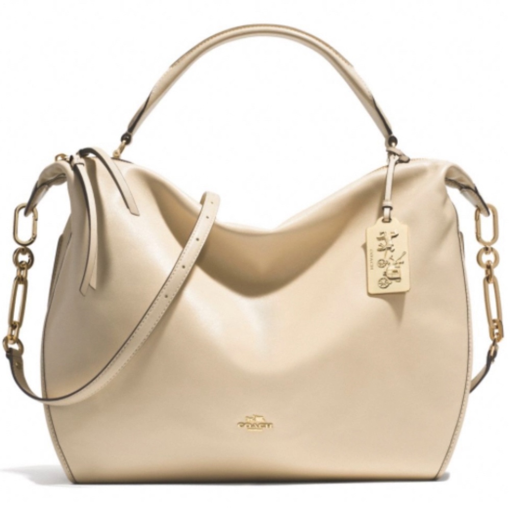 Coach Leather XL Smythe Shoulder Handbag